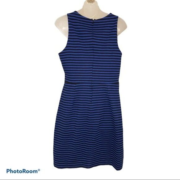 Old Navy Blue & Black Striped Sleeveless Dress Size Large - Picture 2 of 6